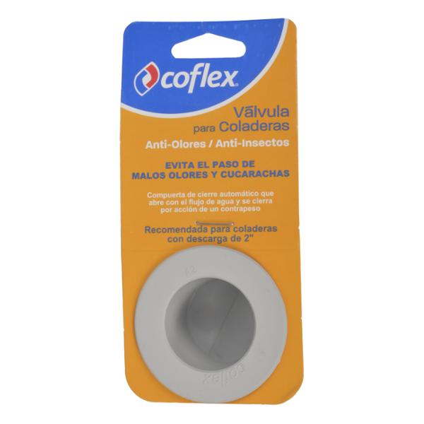 VALVULA PARA COLADERA ANTIOLORES ,COFLEX