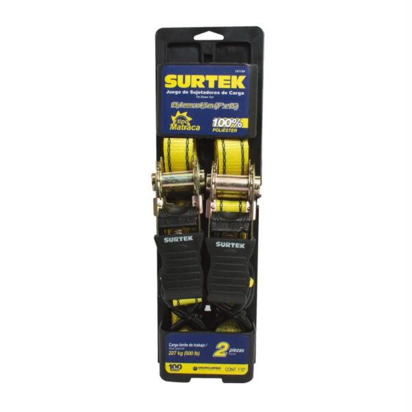 Sujetador c/ Matraca 25 mm x 4.5 m Surtek