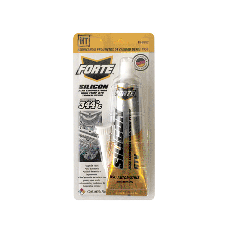 SILICON ALTA TEMPERATURA TRANSPARENTE 70GRS,HECORT