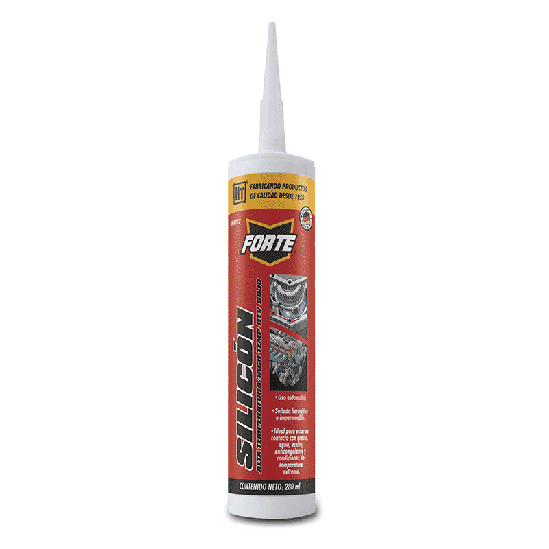 SILICON ALTA TEMPERATURA ROJO 280ML,HECORT