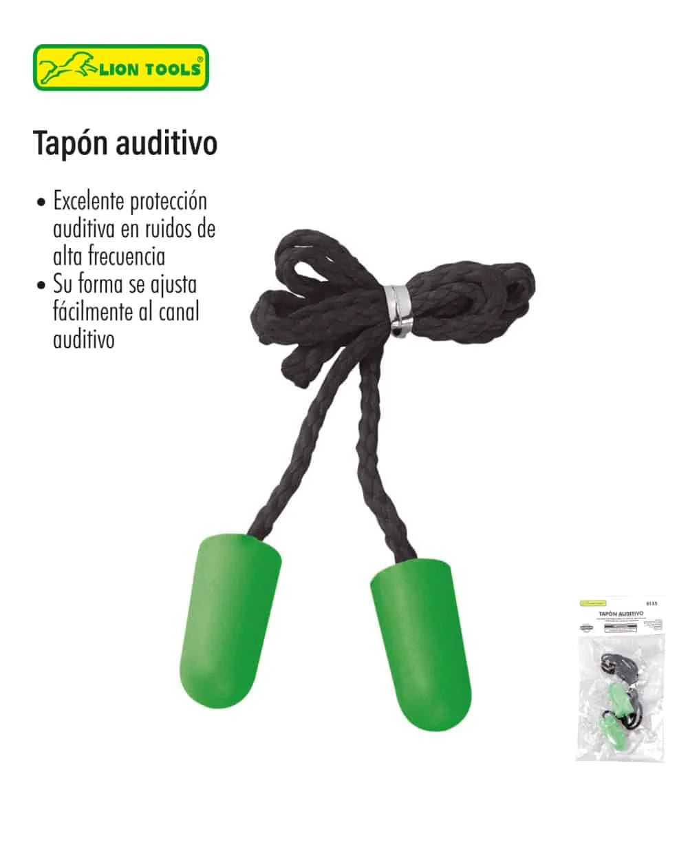 TAPONES AUDITIVOS,LION TOOLS