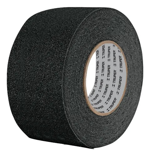 Rollo de 5 m de Cinta Antiderrapante Negra de 25 mm con Abrasivo Truper