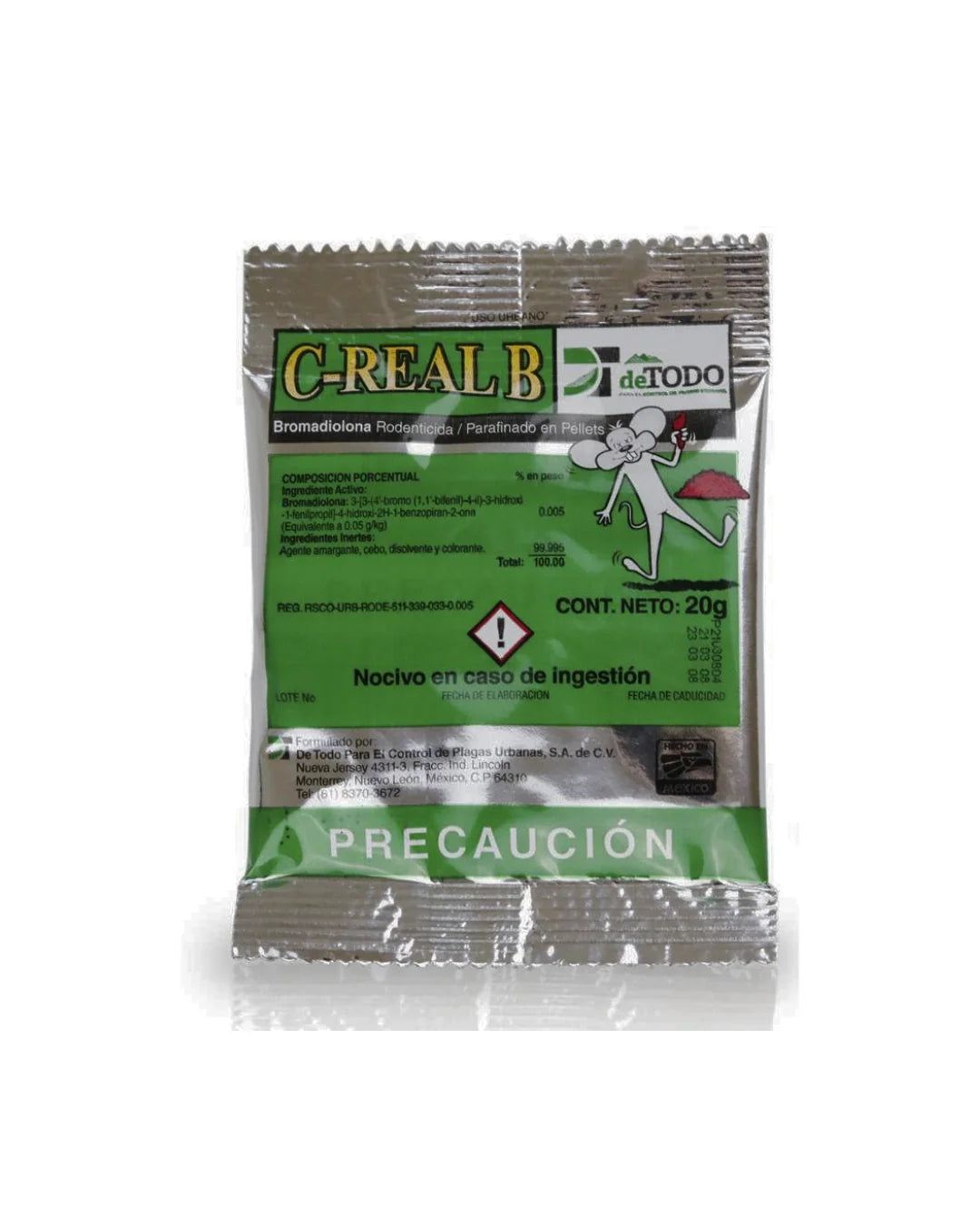 VENENO PARA RATONES C-REAL B 20 GRAMOS,MASTER TRAMP