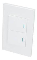 Placa Con 2 Apagadores Premium Surtek
