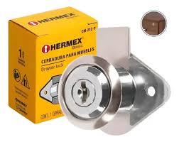 Cerradura para Mueble Modelo 21 Cromo Hermex Basic Truper