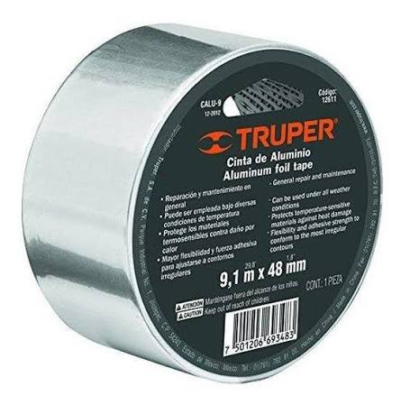 Cinta de Aluminio de 48 mm x 50 m Truper