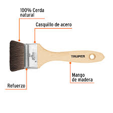 Brocha Pelo de Camello de 2" con Mango de Madera Truper