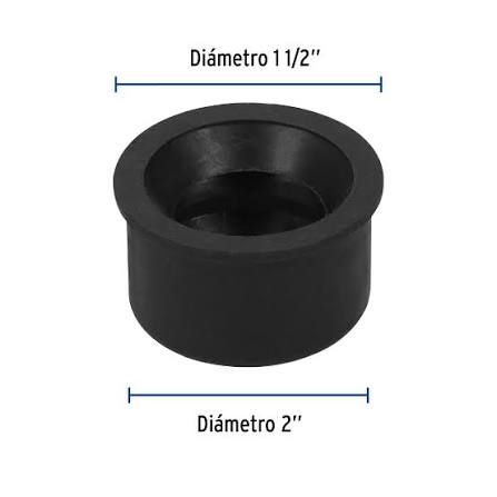 Chupon de PVC de 2" x 1-1/2" Truper