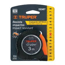 Flexómetro Gripper Contra Impactos 3 m, Cinta 13 mm Truper