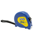 Flexómetro Plástico Azul de 3 m x 12 mm (1/2") Surtek