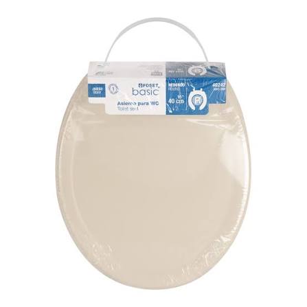 Asiento Redondo para WC Abierto Blanco Aqua Foset (Grupo Truper)