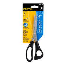TIJERA 7' DE ACERO INOXIDABLE PARA CASA Y OFICINA, ,PRETUL