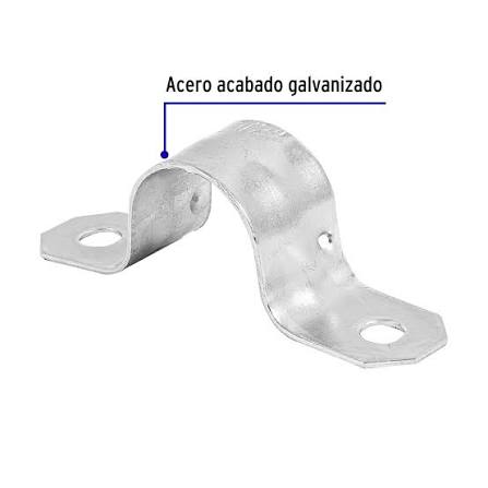Bolsa con 10 Abrazaderas 1/2" Tipo Omega Volteck (Grupo Truper)
