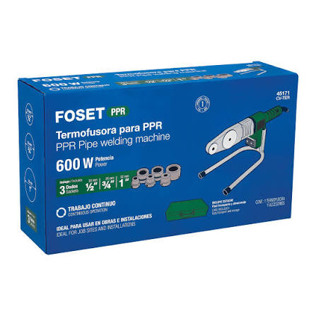 TERMOFUSORA DE 600 W PARA PPR, ,FOSET