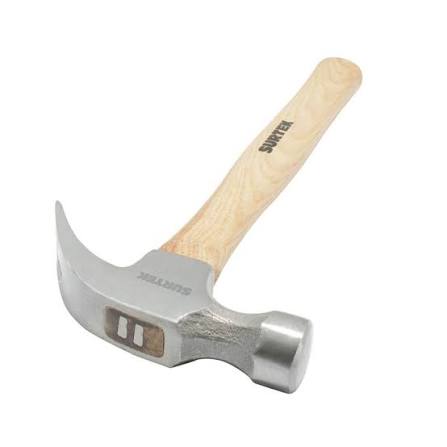 Martillo de Uña Curva Mango de Madera 16 oz Surtek (416)