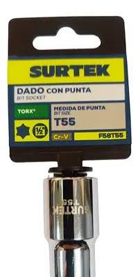 Dado Cuadro 1/2" Punta Torx T55 Surtek