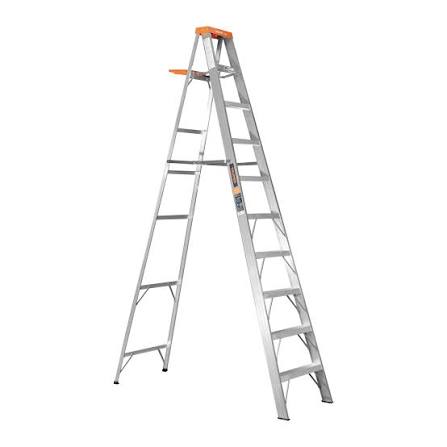 Escalera de Tijera Tipo II de 9 Peldaños con Bandeja Truper