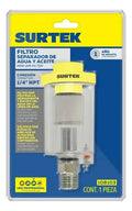 Filtro Separador de Agua y Aceite 1/4" NPT Surtek