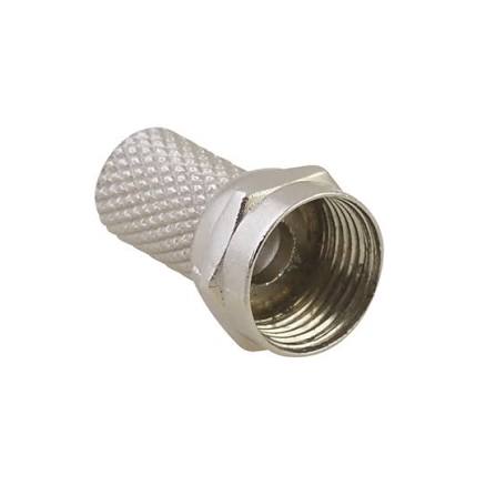 Conectores de Enroscar para Cable Coaxial RG6 Paquete de 4 Pzas Surtek