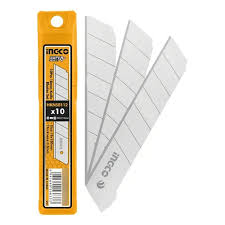 Estuche de 10 Navajas para Cutter de 18 mm Ingco