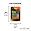 Juego de 7 Puntas Torx Combinadas con Seguro Largo de 2" Línea Expert Truper