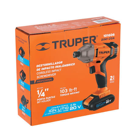 Destornillador Inalámbrico de 1/4" Truper
