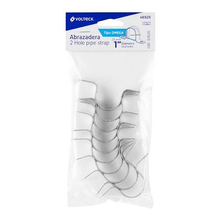 Bolsa con 10 Abrazaderas 1" Tipo Omega Volteck (Grupo Truper)