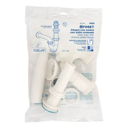 Céspol de Bote de 1 1/4" con Contra de Polipropileno para Lavabo Truper