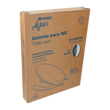 Asiento Redondo Ligero para WC Blanco Foset Basic (Grupo Truper)