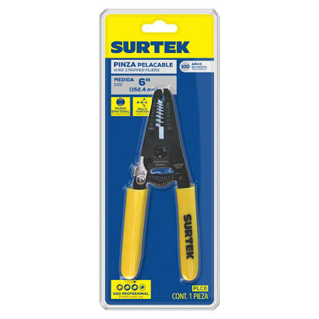 Pinza Pelacable 10-26 Awg 6" Surtek