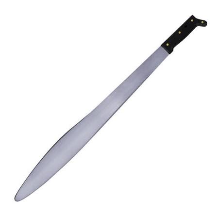 Machete Troquelado con Mango Negro Recto 24" Surtek