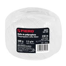 ROLLO DE RAFIA DE 230 M COLOR BLANCO CALIBRE 2.2 G/M.,FIERO