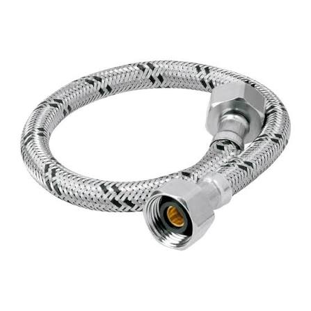 Manguera Flexible para Lavabo/Fregadero de Acero Inoxidable de 1/2" x 1/2" x 50 cm Truper