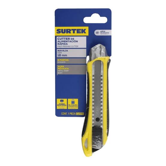 Cúter de Alimentación Rápida 18 mm Surtek