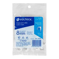 Bolsa con 20 Grapas Blancas de 8 mm para Cable Redondo Truper (GCU-8B)