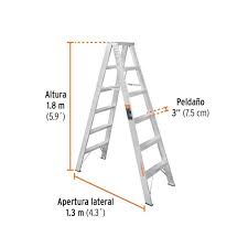 Escalera de Tijera Doble Tipo II de 5 Escalones Truper