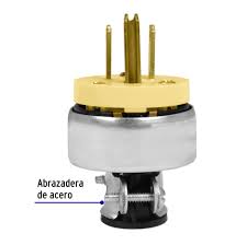Clavija Industrial Blindada Aterrizada de 2 Polos + Tierra Truper