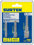 Juego de 3 Adaptadores para Dados Surtek