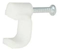 Grapa para Cable Coaxial de 10 mm Blanco 20 Pzas Surtek