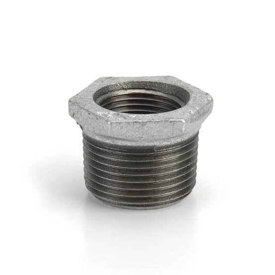 Reducción Bushing de Acero Galvanizado de 1 1/4" a 1" Truper