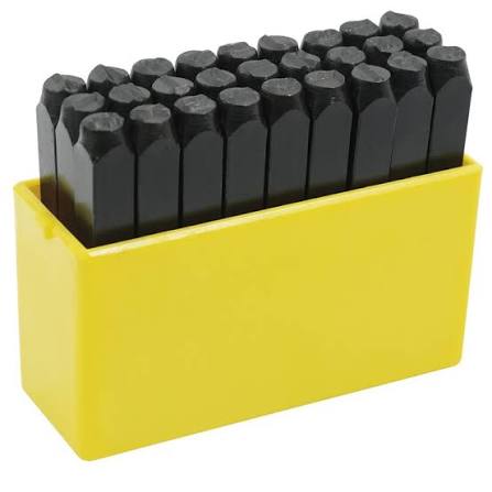 Juego de Letras de Golpe A-Z 4 mm (27 Pz) Surtek