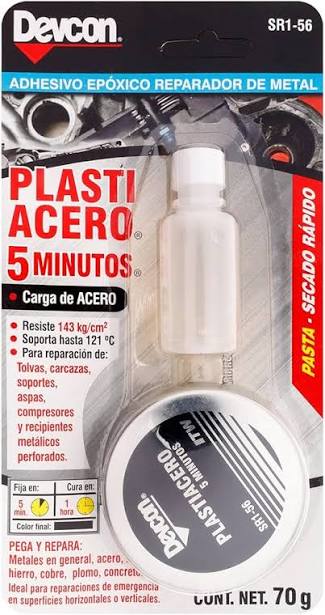 PLASTI ACERO PASTA LATA 70GR RAPIDO