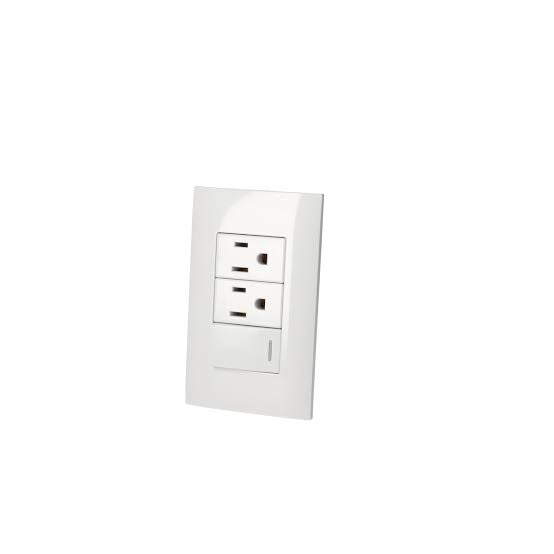 Placa 1 Switch 2 Cont 1/3 Bco Surtek