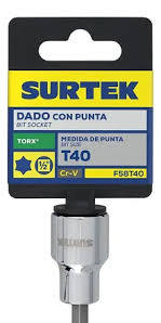 Dado Punta Torx 1/2" T40 Surtek