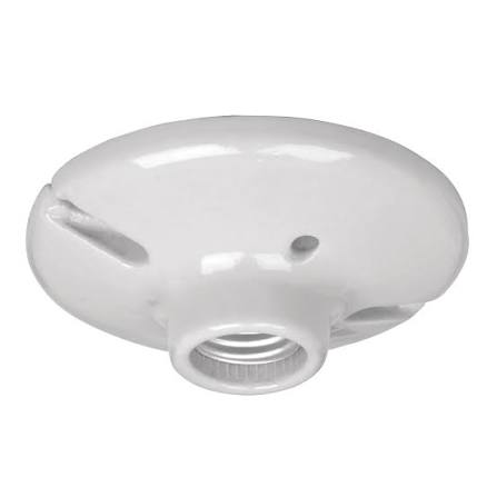 PORTALAMPARA 4 1/2" PORCELANA PARA TECHO,SANTUL