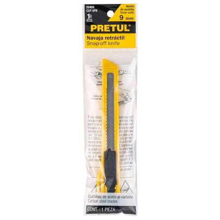 Cutter Plástico de 9 mm Pretul