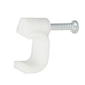 Grapas para Cable de 10 mm Blanco 20 Pzas Surtek