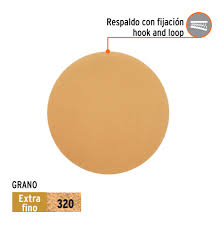 Discos de Lija de 5" Grano 320 Sin Perforaciones Truper