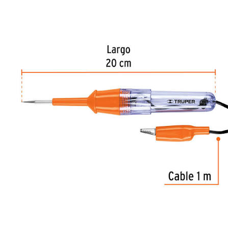 Probador de Circuitos de Corriente Directa de 20 cm Truper