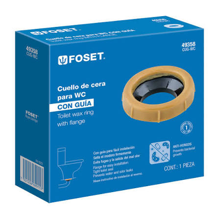 Cuello de Cera con Guía para WC Truper